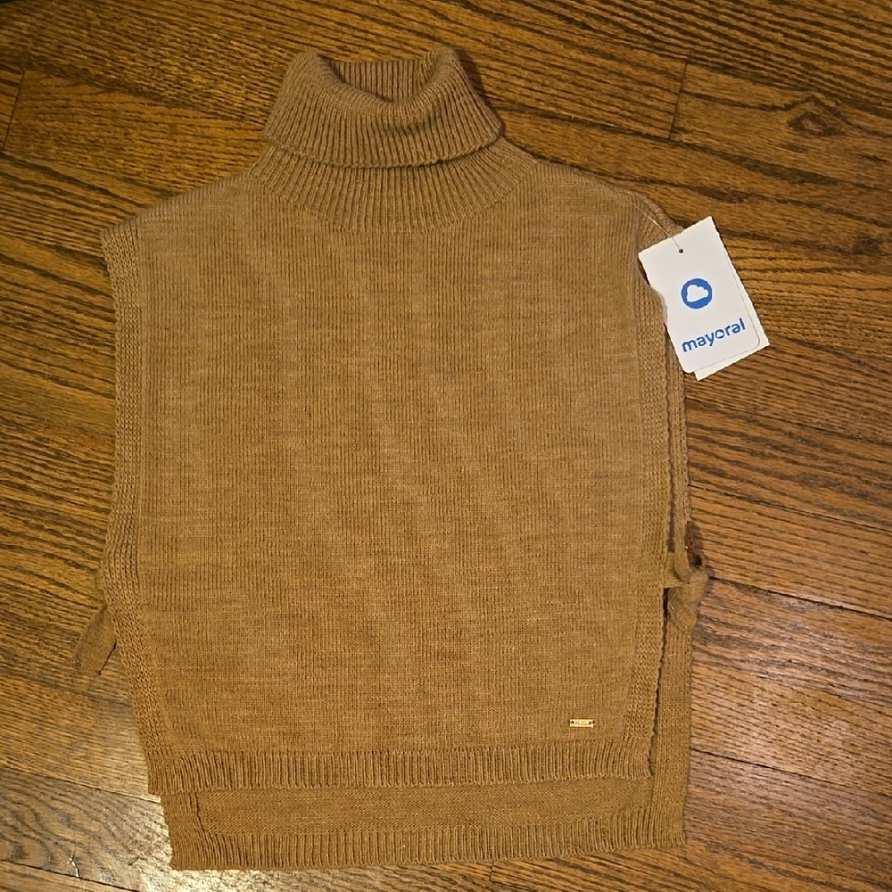 Mayoral girls turtleneck sweater with tie side